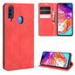 For Galaxy A20s Retro-skin Business Magnetic Suction Leather Case with Holder & Card Slots & Wallet