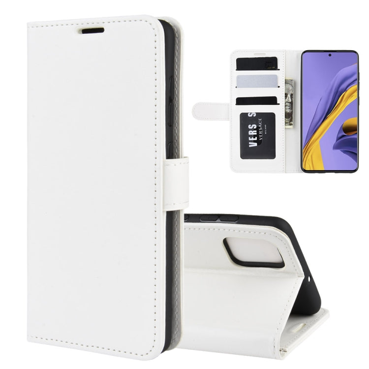 For Galaxy A51 R64 Texture Single Horizontal Flip Protective Case with Holder & Card Slots & Wallet& Photo Frame