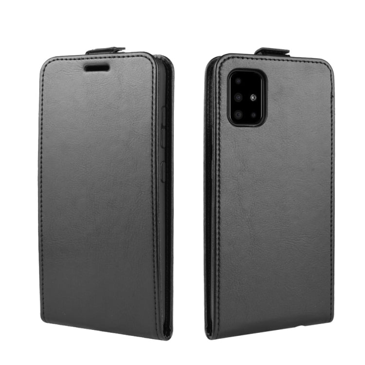 For Galaxy A51 R64 Texture Single Vertical Flip Leather Protective Case with Card Slots & Photo Frame