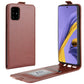 For Galaxy A51 R64 Texture Single Vertical Flip Leather Protective Case with Card Slots & Photo Frame