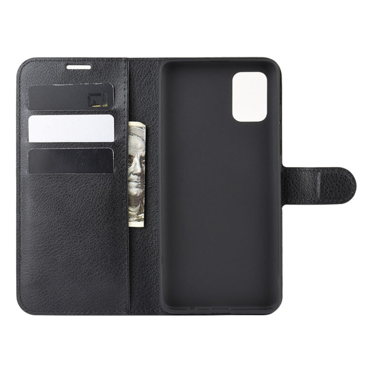 For Galaxy A51 Litchi Texture Horizontal Flip Protective Case with Holder & Card Slots & Wallet