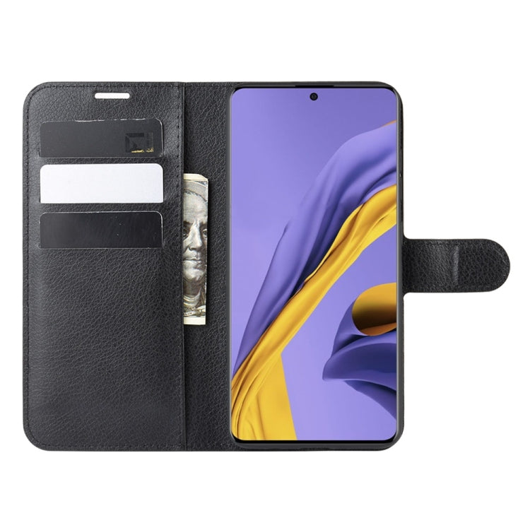 For Galaxy A51 Litchi Texture Horizontal Flip Protective Case with Holder & Card Slots & Wallet