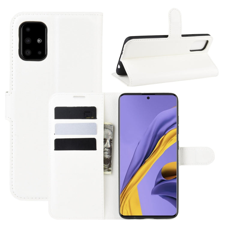 For Galaxy A51 Litchi Texture Horizontal Flip Protective Case with Holder & Card Slots & Wallet