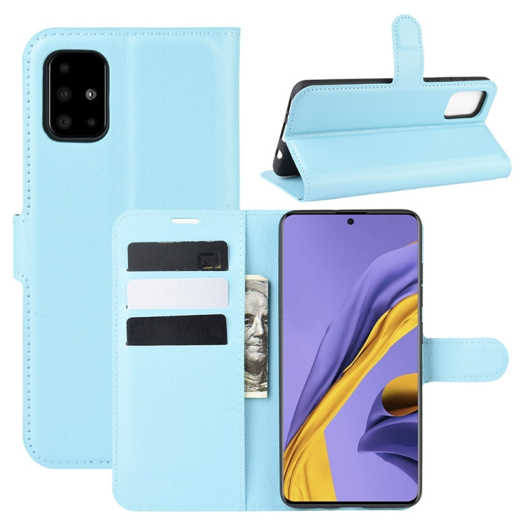 For Galaxy A51 Litchi Texture Horizontal Flip Protective Case with Holder & Card Slots & Wallet