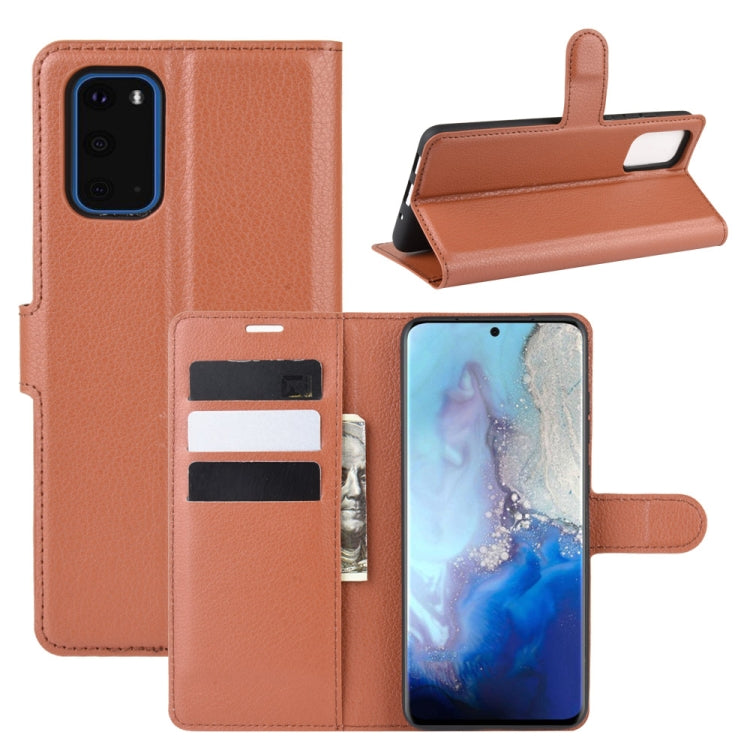 For Galaxy S11e Litchi Texture Horizontal Flip Protective Case with Holder & Card Slots & Wallet