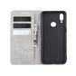 For Galaxy A10s Retro-skin Business Magnetic Suction Leather Case with Holder & Card Slots & Wallet