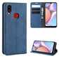 For Galaxy A10s Retro-skin Business Magnetic Suction Leather Case with Holder & Card Slots & Wallet