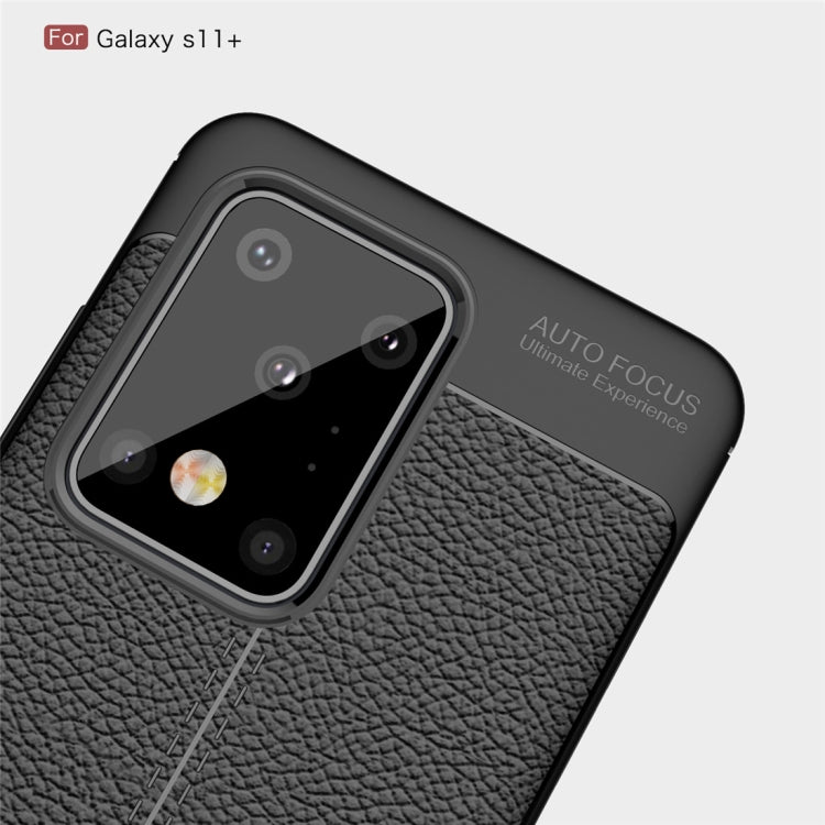 For Galaxy S11 Plus  Litchi Texture TPU Shockproof Case