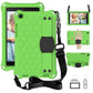 For  Galaxy Tab A8.0 T290 / T295（2019） Honeycomb Design EVA + PC Four Corner Anti Falling Flat Protective Shell With Straps