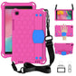 For  Galaxy Tab A8.0 T290 / T295（2019） Honeycomb Design EVA + PC Four Corner Anti Falling Flat Protective Shell With Straps