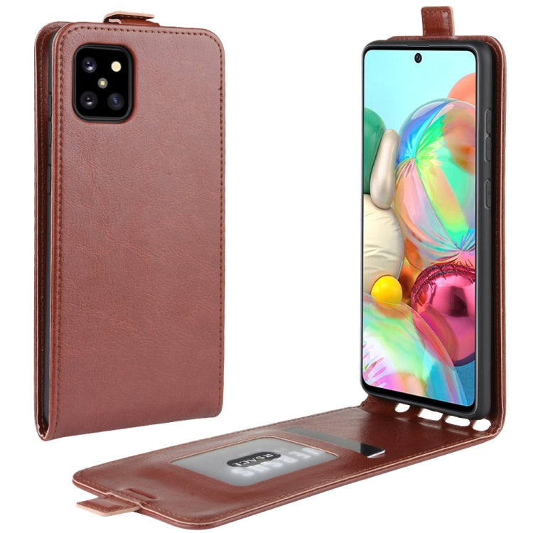 For Galaxy A81 / M60S / Note 10 Lite R64 Texture Single Vertical Flip Leather Protective Case with Card Slots & Photo Frame