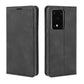 For Galaxy S11 Plus Retro-skin Business Magnetic Suction Leather Case with Holder & Card Slots & Wallet