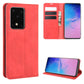 For Galaxy S11 Plus Retro-skin Business Magnetic Suction Leather Case with Holder & Card Slots & Wallet