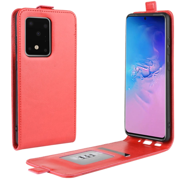 For Galaxy S11 Plus R64 Texture Single Vertical Flip Leather Protective Case with Card Slots & Photo Frame