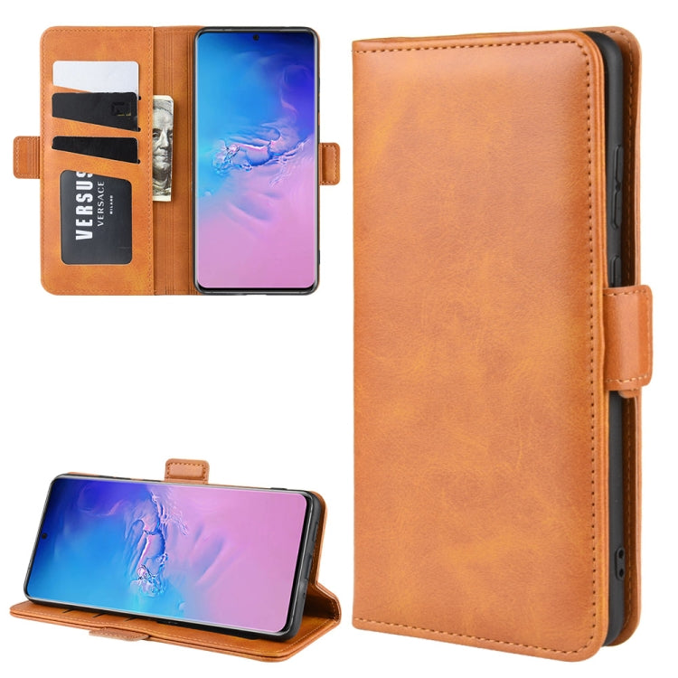 For Galaxy S11 Plus Dual-side Magnetic Buckle Horizontal Flip Leather Case with Holder & Card Slots & Wallet