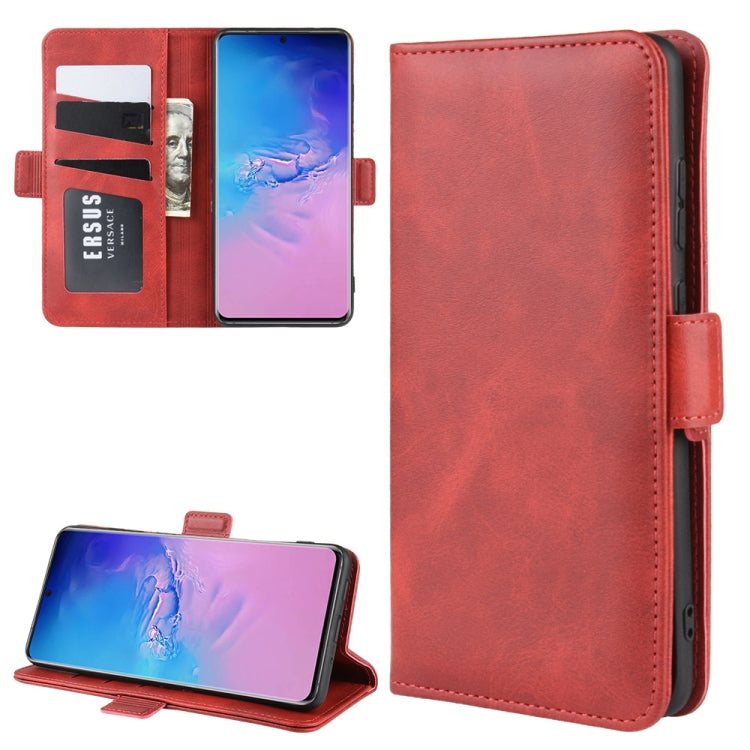 For Galaxy S11 Plus Dual-side Magnetic Buckle Horizontal Flip Leather Case with Holder & Card Slots & Wallet