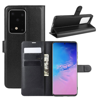 For Galaxy S11 Plus Litchi Texture Horizontal Flip Protective Case with Holder & Card Slots & Wallet
