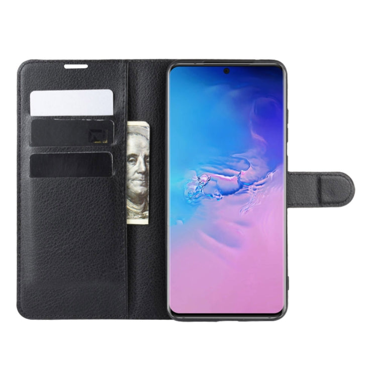 For Galaxy S11 Plus Litchi Texture Horizontal Flip Protective Case with Holder & Card Slots & Wallet