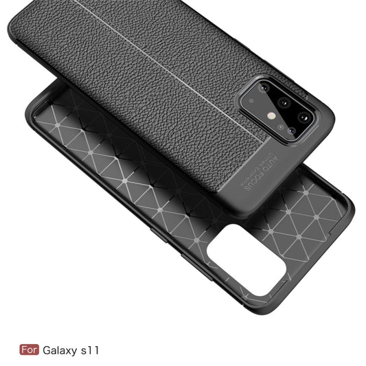 For Galaxy S11 Litchi Texture TPU Shockproof Case