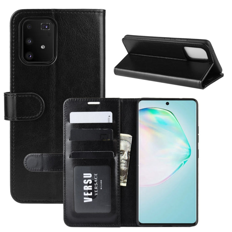 For Galaxy A91  /M80S / S10 Lite    R64 Texture Single Horizontal Flip Protective Case with Holder & Card Slots & Wallet& Photo Frame