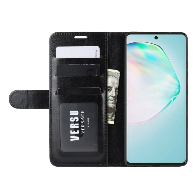 For Galaxy A91  /M80S / S10 Lite    R64 Texture Single Horizontal Flip Protective Case with Holder & Card Slots & Wallet& Photo Frame