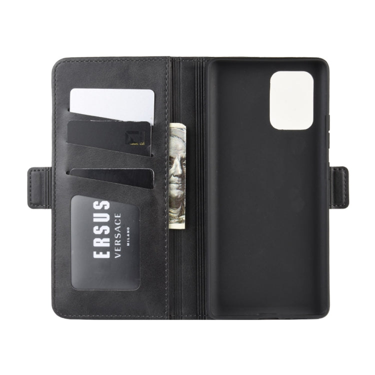 For Galaxy A91 / M80s / S10 Lite Dual-side Magnetic Buckle Horizontal Flip Leather Case with Holder & Card Slots & Wallet