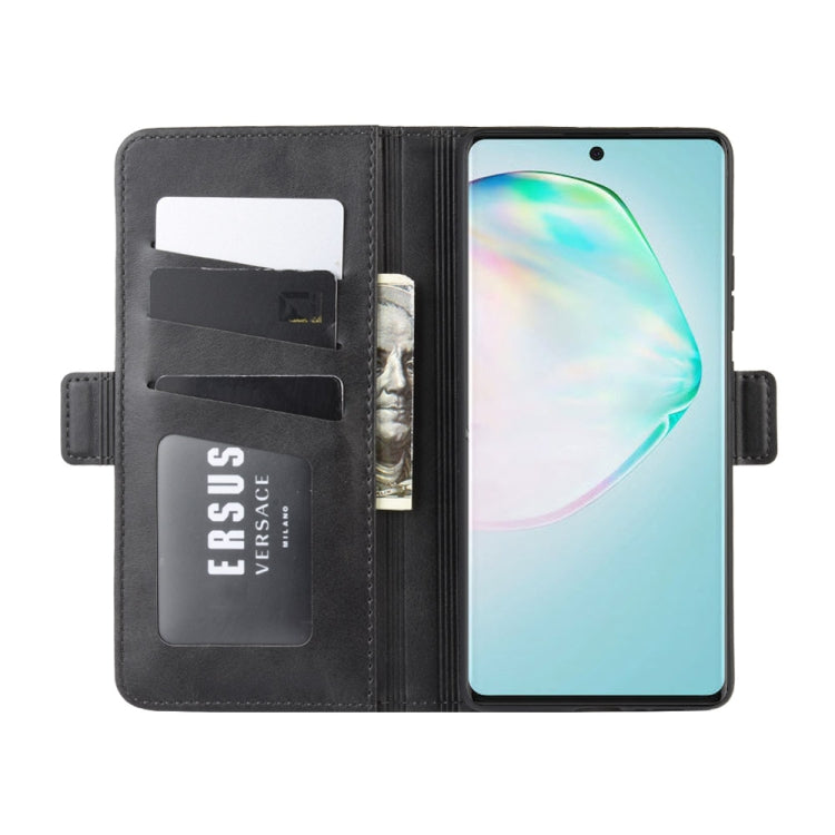 For Galaxy A91 / M80s / S10 Lite Dual-side Magnetic Buckle Horizontal Flip Leather Case with Holder & Card Slots & Wallet