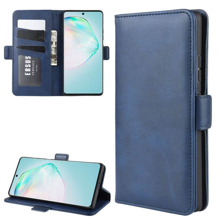 For Galaxy A91 / M80s / S10 Lite Dual-side Magnetic Buckle Horizontal Flip Leather Case with Holder & Card Slots & Wallet