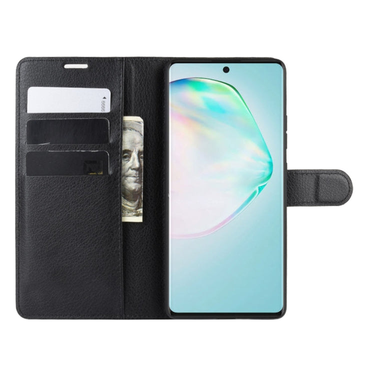 For Galaxy A91 / M80s / S10 Lite  Litchi Texture Horizontal Flip Protective Case with Holder & Card Slots & Wallet