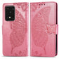 For Samsung Galaxy S11 Plus Butterfly Love Flower Embossed Horizontal Flip Leather Case with Bracket / Card Slot / Wallet / Lanyard