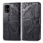 For Galaxy A71 Butterfly Love Flower Embossed Horizontal Flip Leather Case with Bracket / Card Slot / Wallet / Lanyard