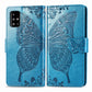 For Galaxy A71 Butterfly Love Flower Embossed Horizontal Flip Leather Case with Bracket / Card Slot / Wallet / Lanyard