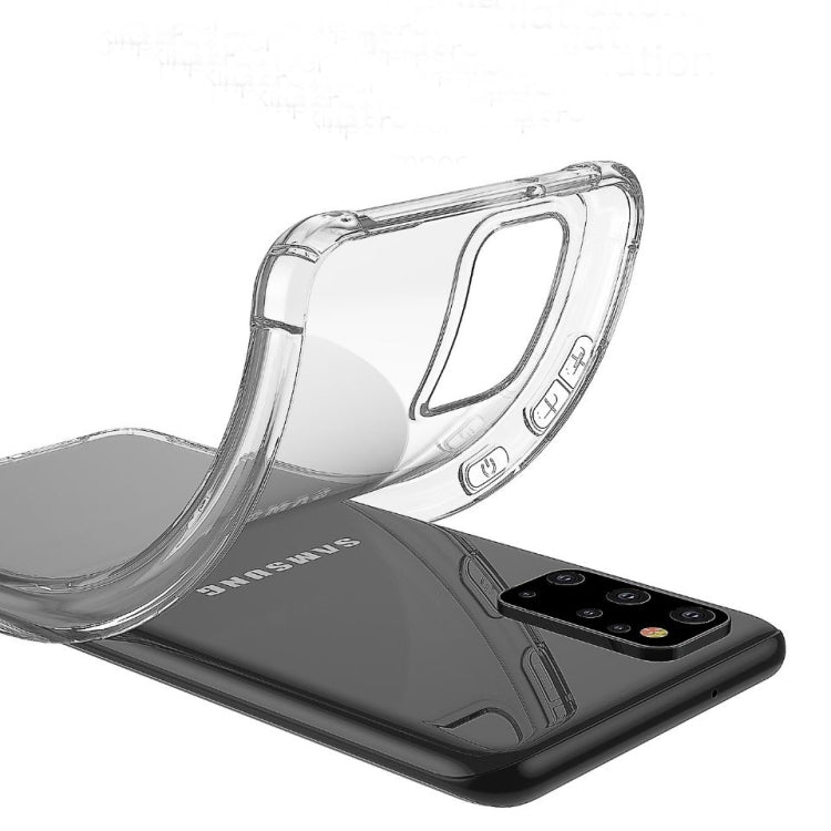 For Galaxy S11 Plus Four-Corner Anti-Drop Ultra-Thin Transparent TPU Phone Case