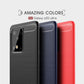 For Galaxy S20 Ultra Brushed Texture Carbon Fiber TPU Case