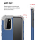 For Galaxy S20 Plus PC + Silicone Three-piece Shockproof Protection Case