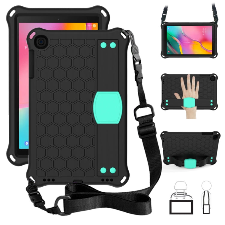 Honeycomb Design EVA + PC Four Corner Anti Falling Flat Protective Shell With Straps