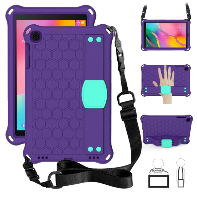Honeycomb Design EVA + PC Four Corner Anti Falling Flat Protective Shell With Straps