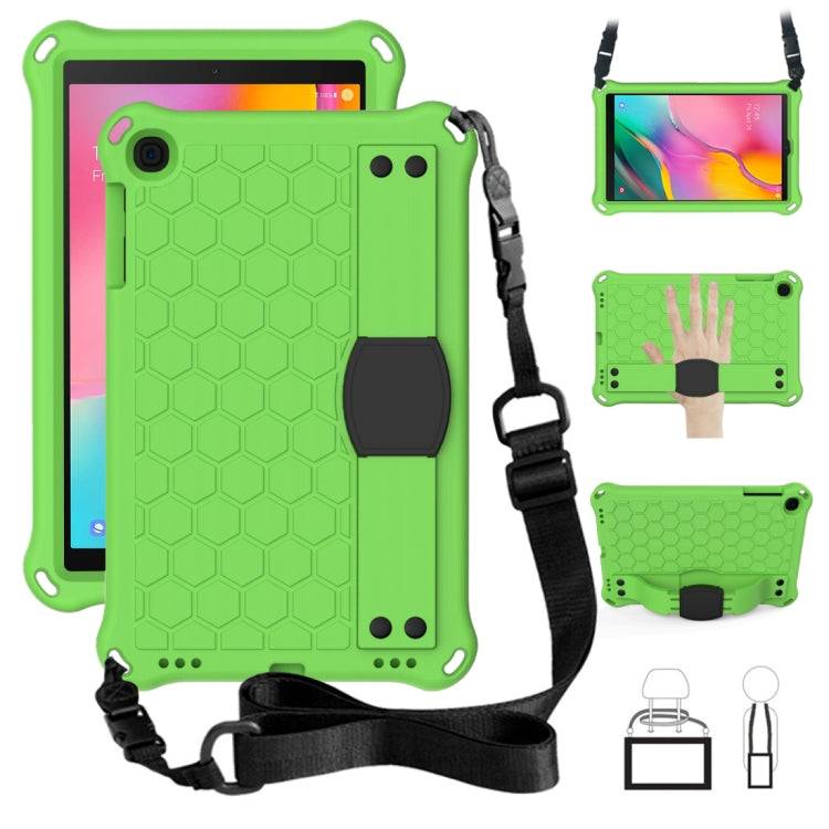 Honeycomb Design EVA + PC Four Corner Anti Falling Flat Protective Shell With Straps