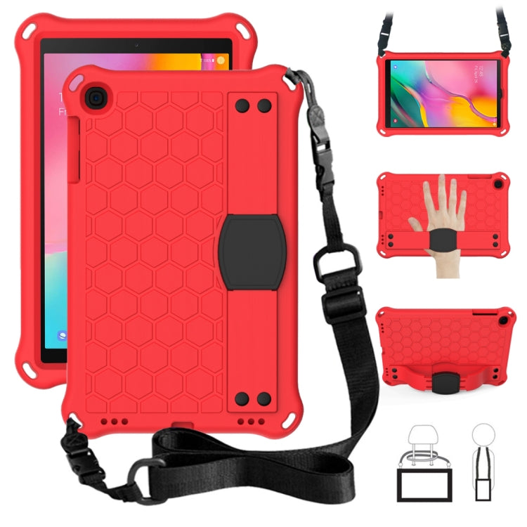 Honeycomb Design EVA + PC Four Corner Anti Falling Flat Protective Shell With Straps