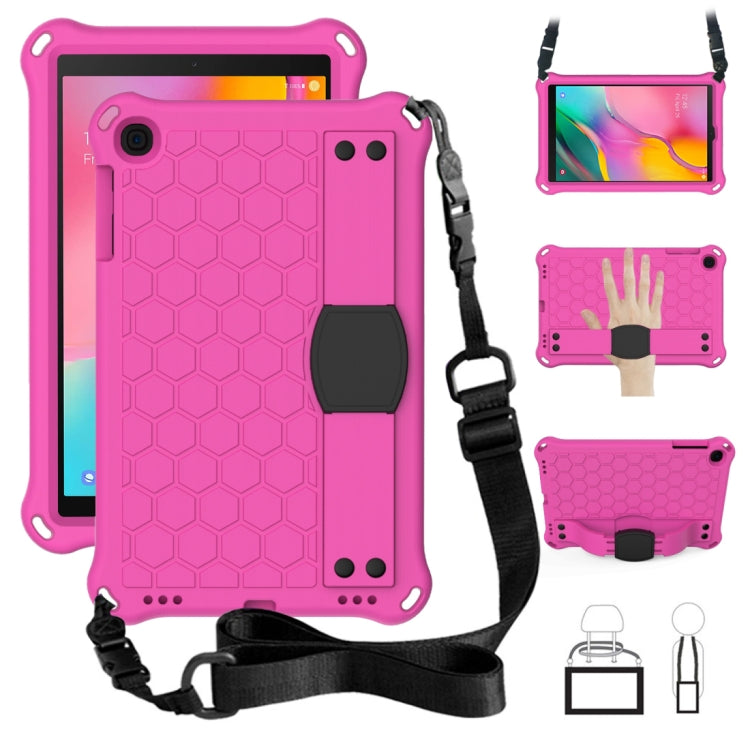 Honeycomb Design EVA + PC Four Corner Anti Falling Flat Protective Shell With Straps