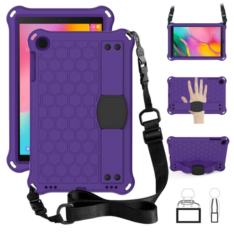 Honeycomb Design EVA + PC Four Corner Anti Falling Flat Protective Shell With Straps