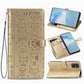 For Galaxy S20 Plus Cute Cat and Dog Embossed Horizontal Flip Leather Case with Bracket / Card Slot / Wallet / Lanyard