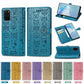 For Galaxy S20 Plus Cute Cat and Dog Embossed Horizontal Flip Leather Case with Bracket / Card Slot / Wallet / Lanyard