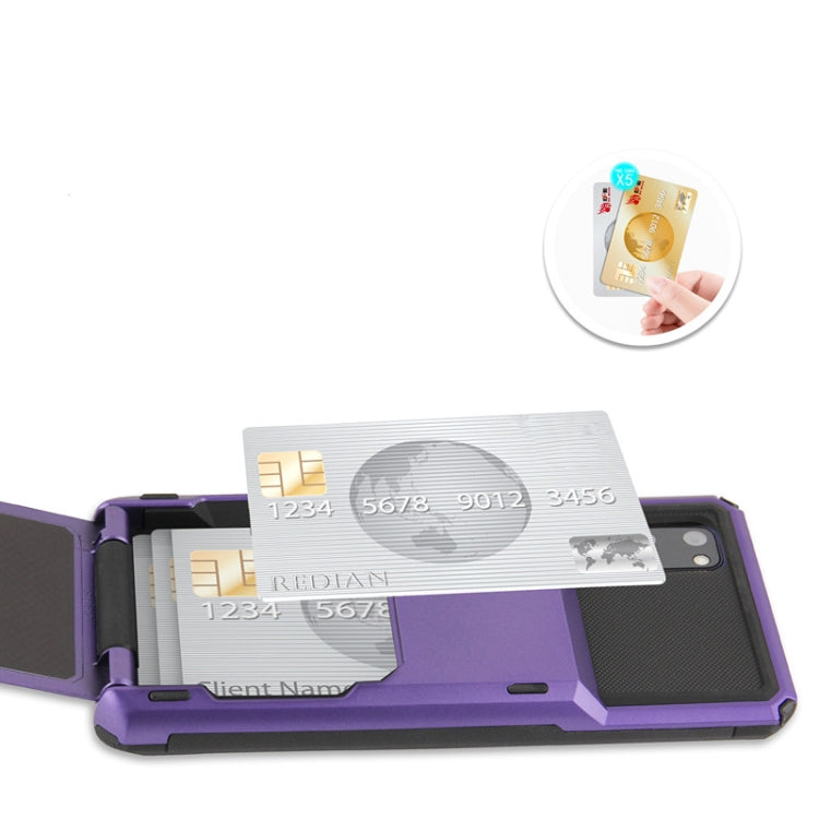 For Galaxy S20 TPU+PC With Card Case  Drop & Shockproof