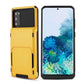 For Galaxy S20 TPU+PC With Card Case  Drop & Shockproof