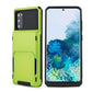 For Galaxy S20 TPU+PC With Card Case  Drop & Shockproof