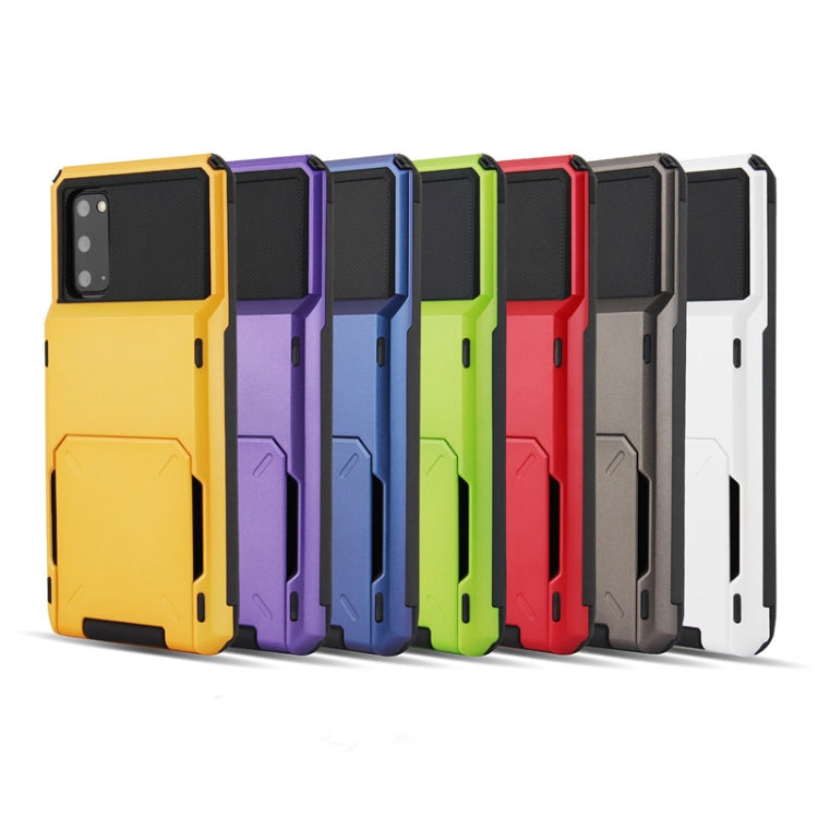 For Galaxy S20 Plus TPU+PC With Card Case  Drop & Shockproof
