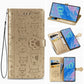 For  Galaxy Note 10 Pro Cute Cat and Dog Embossed Horizontal Flip Leather Case with Bracket / Card Slot / Wallet / Lanyard