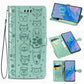 For  Galaxy Note 10 Pro Cute Cat and Dog Embossed Horizontal Flip Leather Case with Bracket / Card Slot / Wallet / Lanyard