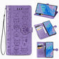 For  Galaxy Note 10 Pro Cute Cat and Dog Embossed Horizontal Flip Leather Case with Bracket / Card Slot / Wallet / Lanyard